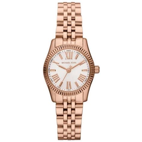 michael kors mini lexington watch rose gold|Petite Lexington Pavé Rose Gold.